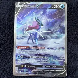 Suicune v GG38/GG70 Crown Zenith Galarian Gallery Ultra Rare Pokemon TCG NM - Image 1