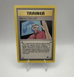 Blaine's Quiz #2 111/132 Gym Challenge Regular Uncommon EN 2000 Ken Sugimori - Image 1