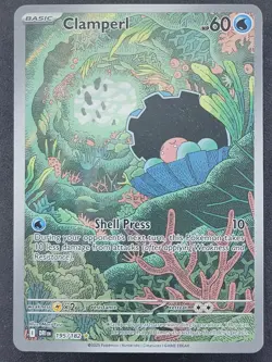 Clamperl 195/182 Destined Rivals Illustration Rare Pokemon TCG - Image 1