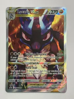 2023 Pokemon Crown Zenith ETB Promo English #SWSH291 Lucario VSTAR - Image 1
