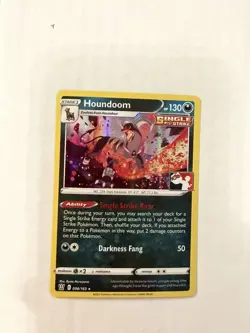 Houndoom Holo Pokemon Prize Pack Series 1 Promo Pokemon Card NM Play Stamp - Image 2