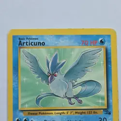 WOTC Pokemon Articuno Fossil Rare 17/62 70 HP English Unlimited Vintage Card - Image 2