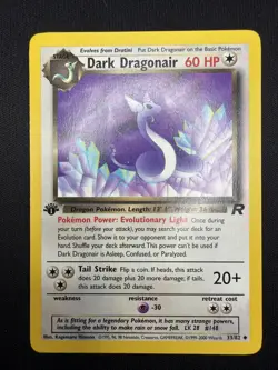 1st Edition Dark Dragonair Team Rocket 33/82 Uncommon English Pokemon *LP +* - Image 2