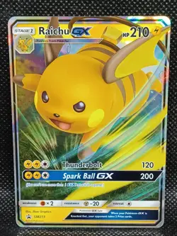 Raichu-GX - SM213 Ultra Rare Sun & Moon Promo NM Pokemon TCG - Image 1