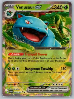 Pokemon Scarlet & Violet 151 - Venusaur EX 003 NM - Image 1