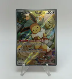 EEVEE POKEMON CENTER STAMP 2025 POKEMON SVP EN-SV BLACK STAR PROMO #173 PE - Image 1