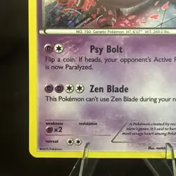 Pokemon TCG XY Promos #XY101 Mewtwo Cosmos Holo - Image 5