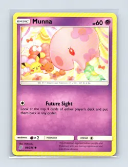 Munna 88/236 Common Unified Minds Pokemon Lightly Played - Image 1