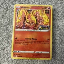 Pokemon Moltres Stamped Holo SWSH185 Brilliant Stars Promo battle Deck Sealed - Image 1