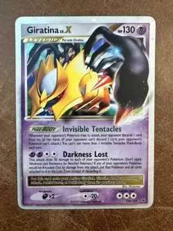 Pokemon Giratina LV.X 124/127 Platinum Holo Ultra Rare 2009 - Image 1