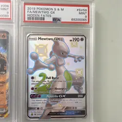 PSA 9 Pokemon Card Lot (6) Rayquaza V/VMAX, Charizard ex, Mewtwo GX - Image 2