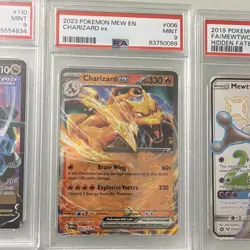 PSA 9 Pokemon Card Lot (6) Rayquaza V/VMAX, Charizard ex, Mewtwo GX - Image 3