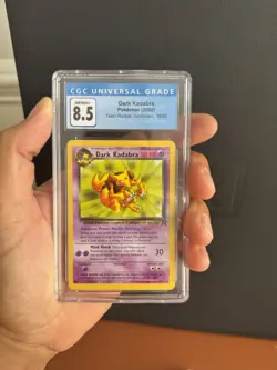 Pokemon 3 Graded Holo Card Lot: Mega Charizard X ex, Dark Kadabra, Shaymin VSTAR - Image 2