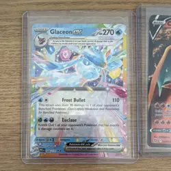 Nintendo Pokemon TCG 5-Card Lot: Glaceon ex, Charizard V, Zeraora VSTAR - Image 1