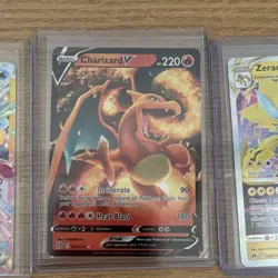 Nintendo Pokemon TCG 5-Card Lot: Glaceon ex, Charizard V, Zeraora VSTAR - Image 2