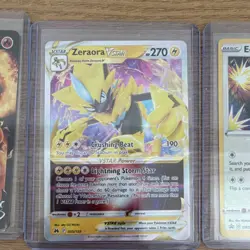 Nintendo Pokemon TCG 5-Card Lot: Glaceon ex, Charizard V, Zeraora VSTAR - Image 3