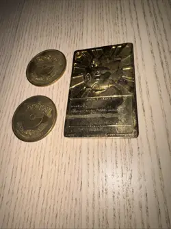 Vintage 1999 Pokemon Lot Charizard Abra Battle Coin Burger King Gold Topegi Card - Image 5