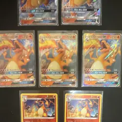 Pokemon TCG Charizard Hidden Fates 7-Card Lot SM211 9/68 Holo Promo English 2019 - Image 3