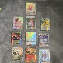 Pokemon TCG Sun & Moon 9-Card Holo Full Art Lot White Kyurem Charizard GX - Image 1