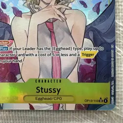 Stussy OP13-110 SR Alternative Art Carrying On His Will One Piece TCG - Image 5
