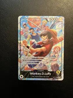One Piece TCG Monkey D. Luffy Alt Art Leader Op15-098 Adventure On Kami’s Island - Image 1