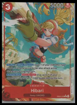 Hibari (Alternate Art) R Extra Booster: One Piece Heroines Edition EB03-008 NM - Image 1