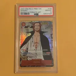 PSA 10 GEM MINT Shanks Manga Alternate Alt Art PRB01 One Piece OP01-120 - Image 1