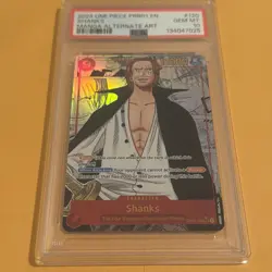 PSA 10 GEM MINT Shanks Manga Alternate Alt Art PRB01 One Piece OP01-120 - Image 2
