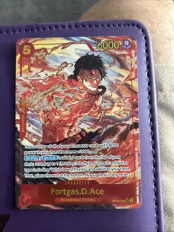 Portgas.D.Ace Foil The Time of Battle Alternate Art SEC OP16-118 One Piece CCG - Image 1