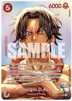 Portgas.D.Ace (SP) - The Time of Battle (OP16) (ST15-005, One Piece CCG) - Image 2