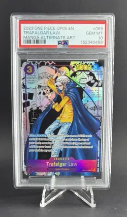 Trafalgar Law Op05-069 Manga Art One Piece PSA 10 Awakening of the New Era - Image 1