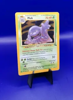 Muk 13/62 Fossil Set Holo Rare Pokemon Card Nintendo Pokemon 1999 TCG WOTC NM - Image 2