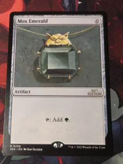 2022 Magic the Gathering 30th Anniversary Edition Mox Emerald - Image 1