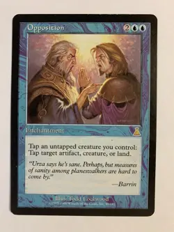 1X SP/MP MTG Magic The Gathering Opposition Urza's Destiny Rare Vintage Card - Image 1