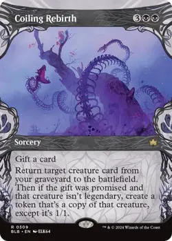 Coiling Rebirth (Showcase) Bloomburrow Regular mtg - Image 1
