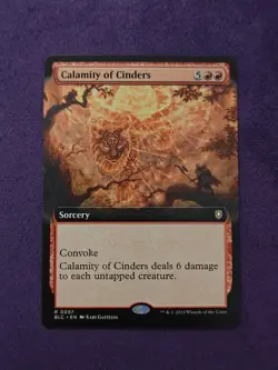 MTG Calamity of Cinders (Extended Art) #57 - Commander: Bloomburrow NM - Image 1