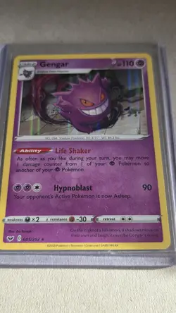 Gengar 085/202 Swsh01: Sword & Shield Holo NM/M Pokemon Card - Image 1