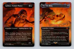 2023 Magic Gathering Gollum & The One Ring Full Art Lord of the Rings Foil Set - Image 1
