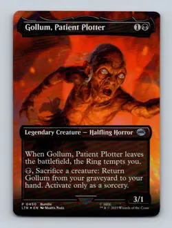 2023 Magic Gathering Gollum & The One Ring Full Art Lord of the Rings Foil Set - Image 2
