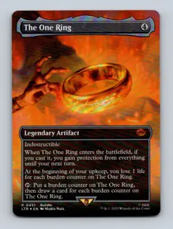 2023 Magic Gathering Gollum & The One Ring Full Art Lord of the Rings Foil Set - Image 4