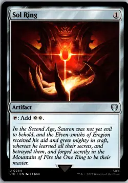 Sol Ring 284 Commander: LOTR: Tales of Middle-earth Magic: The Gathering NM - Image 1