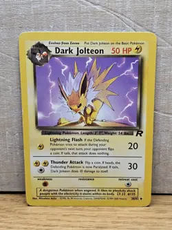 Dark Jolteon 38/82 Team Rocket Non-Holo Pokemon Card TCG - Image 1