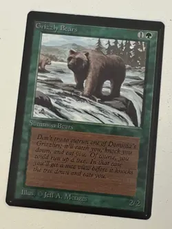 Magic the Gathering MTG Beta Grizzly Bears LP (Beta Bob) - Image 1