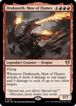 Drakuseth, Maw of Flames - Near Mint MTG Commander Masters - Image 1