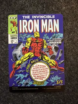 M.T.G. Marvel Super Heroes Tony Stark Borderless Foil (392) Near Mint - Image 2