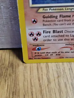 Pokemon Card Light Ninetales Neo Destiny 50/105 Uncommon Non-Holo - Image 5