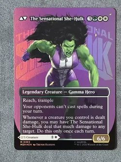 Jennifer Walters/She Hulk (Borderless) (MSH 0355) Marvel Super Heroes Foil - MTG - Image 3