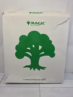 Deck Builder's Pro-Binder Forest Green Mana 8 Zippered 12-POCKET Ultra Pro MTG - Image 1