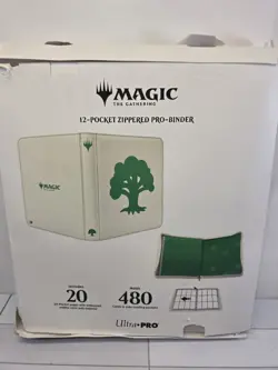 Deck Builder's Pro-Binder Forest Green Mana 8 Zippered 12-POCKET Ultra Pro MTG - Image 2