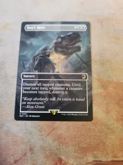 Don't Move Borderless Universes Beyond Jurassic World MTG LP - Image 1